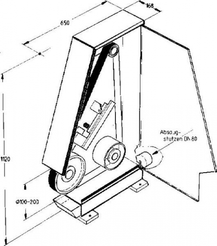 Abrasive belt grinding machine, type KS 363